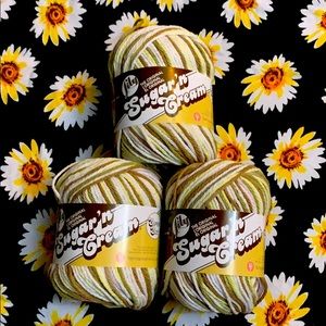 Lily “Sugar’ n Cream” supersize 100% cotton yarn